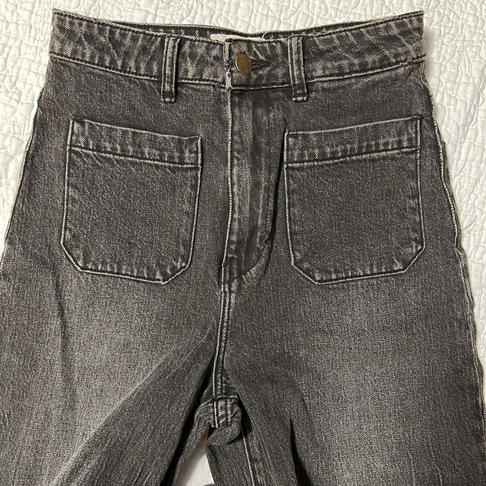 ROLLA’S Sailor Jean Comfort 80’s Black High Rise Wide Leg